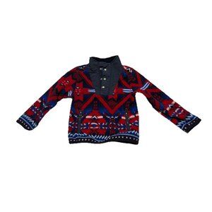 Polo Ralph Lauren Fleece Aztec Southwestern Pull Over Sweater Boys 3T